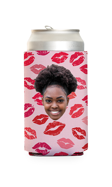 Custom Kisses Can Cooler