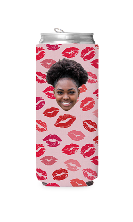 Custom Kisses Can Cooler