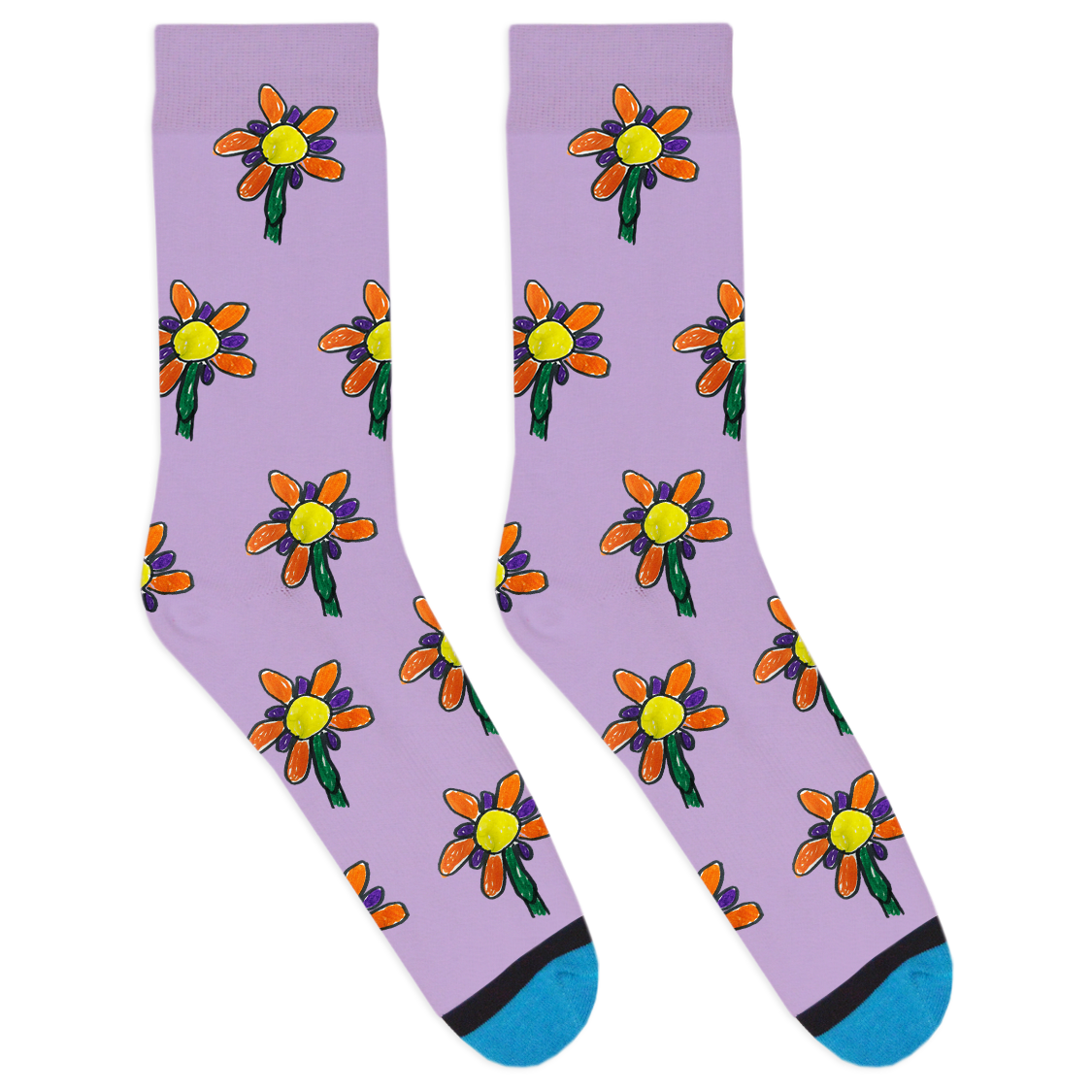 Custom Drawing Socks