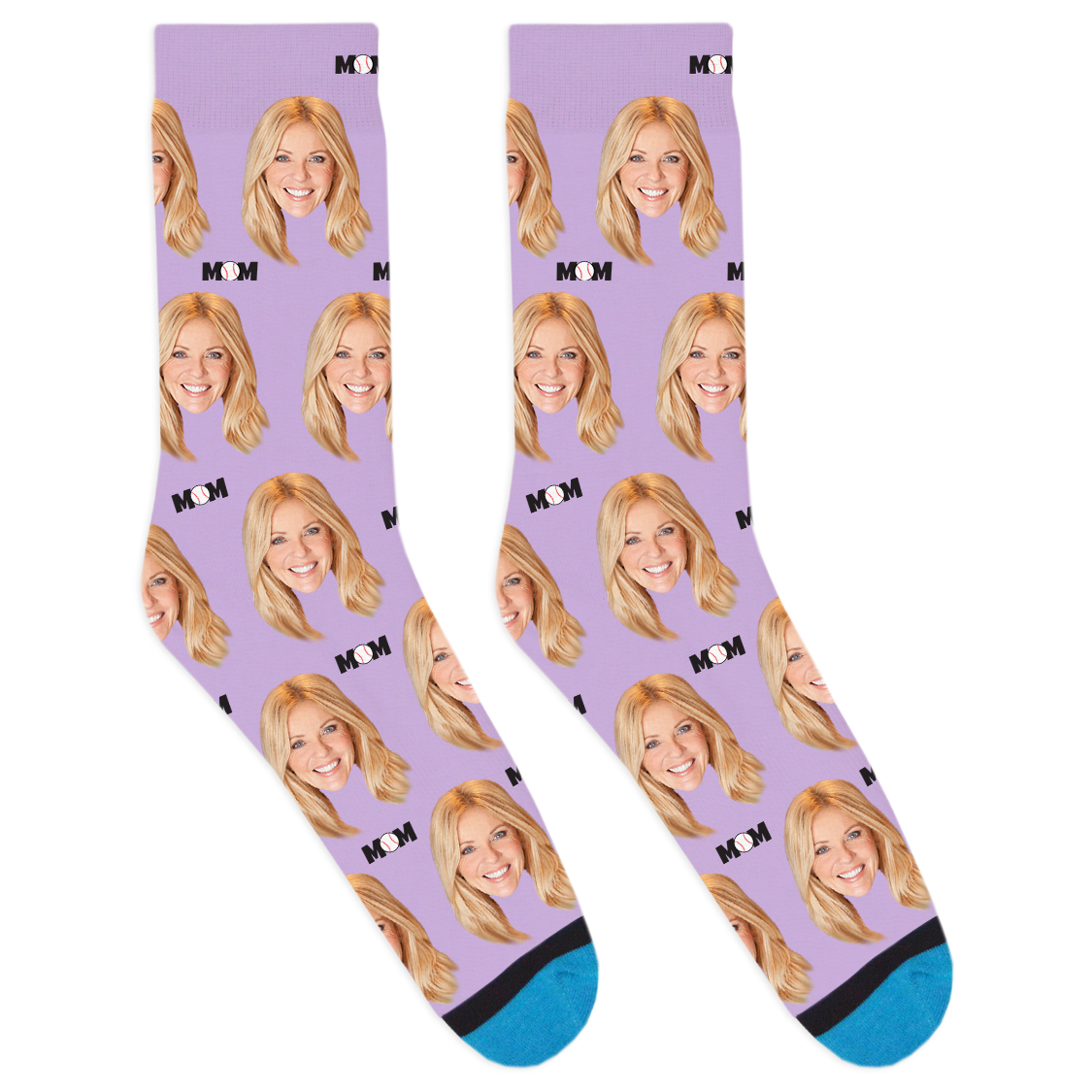 Custom Baseball Mom Socks