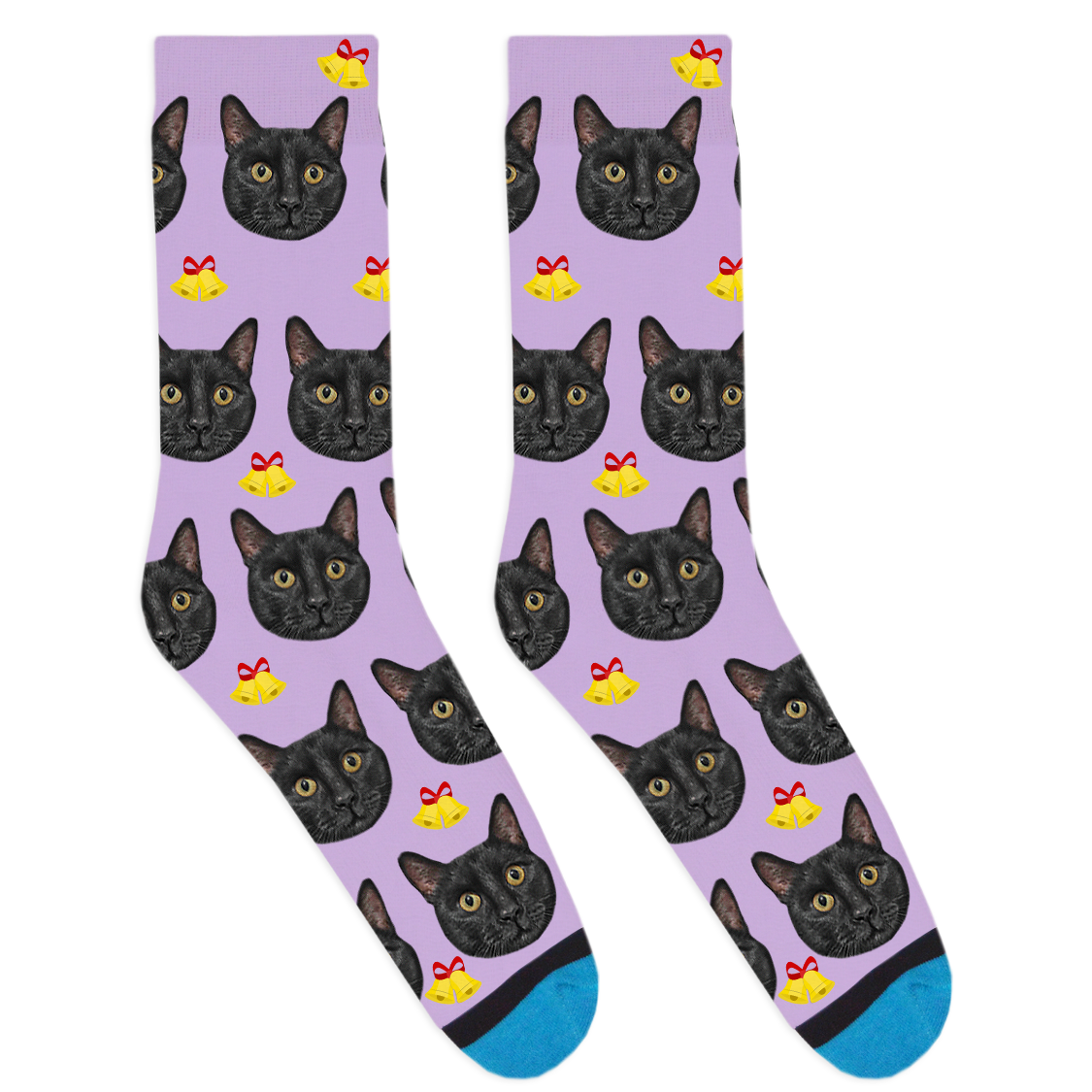 Custom Christmas Bell Socks