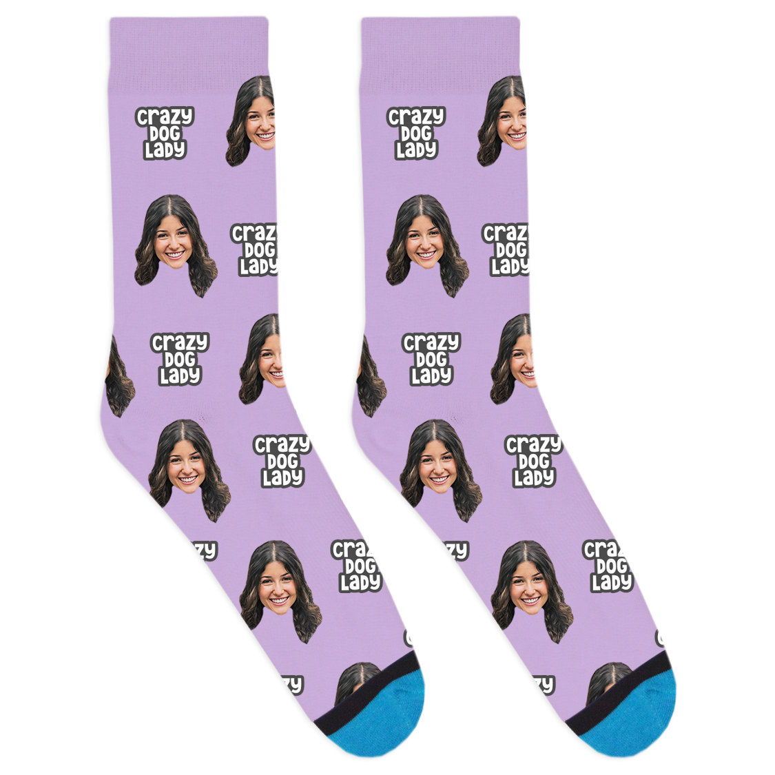 Custom Crazy Dog Lady Socks