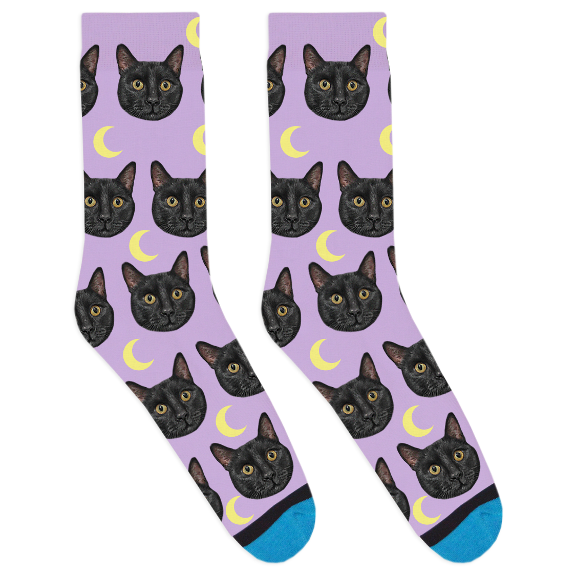 Custom Moon Socks