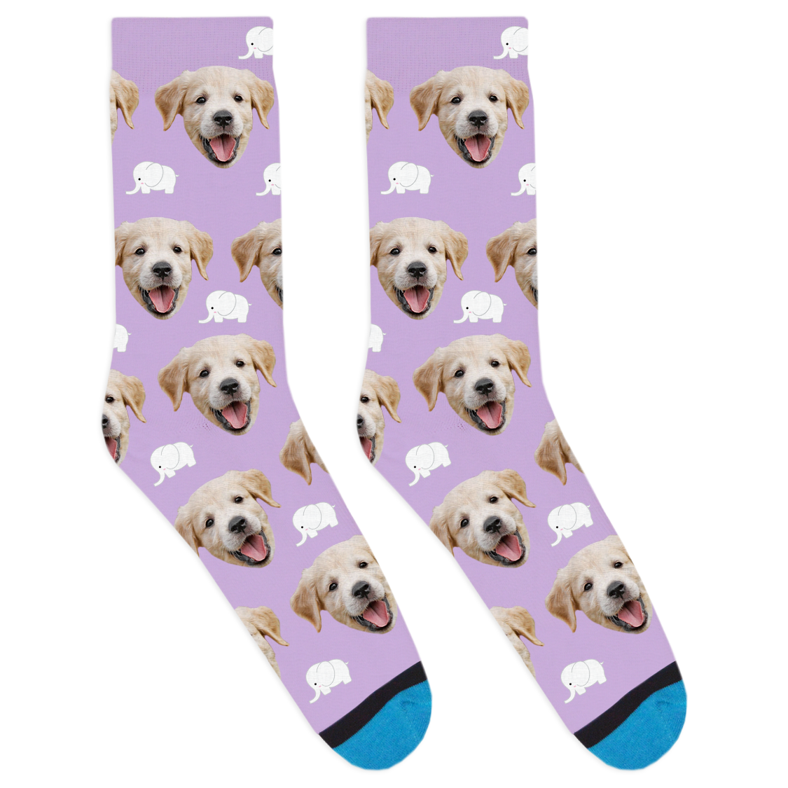 Custom White Elephant Socks