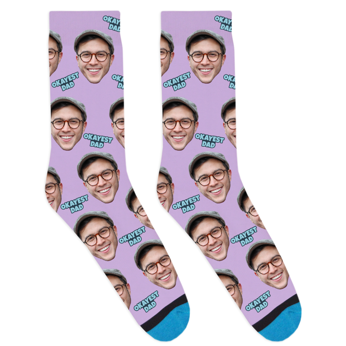 Custom Okayest Dad Socks