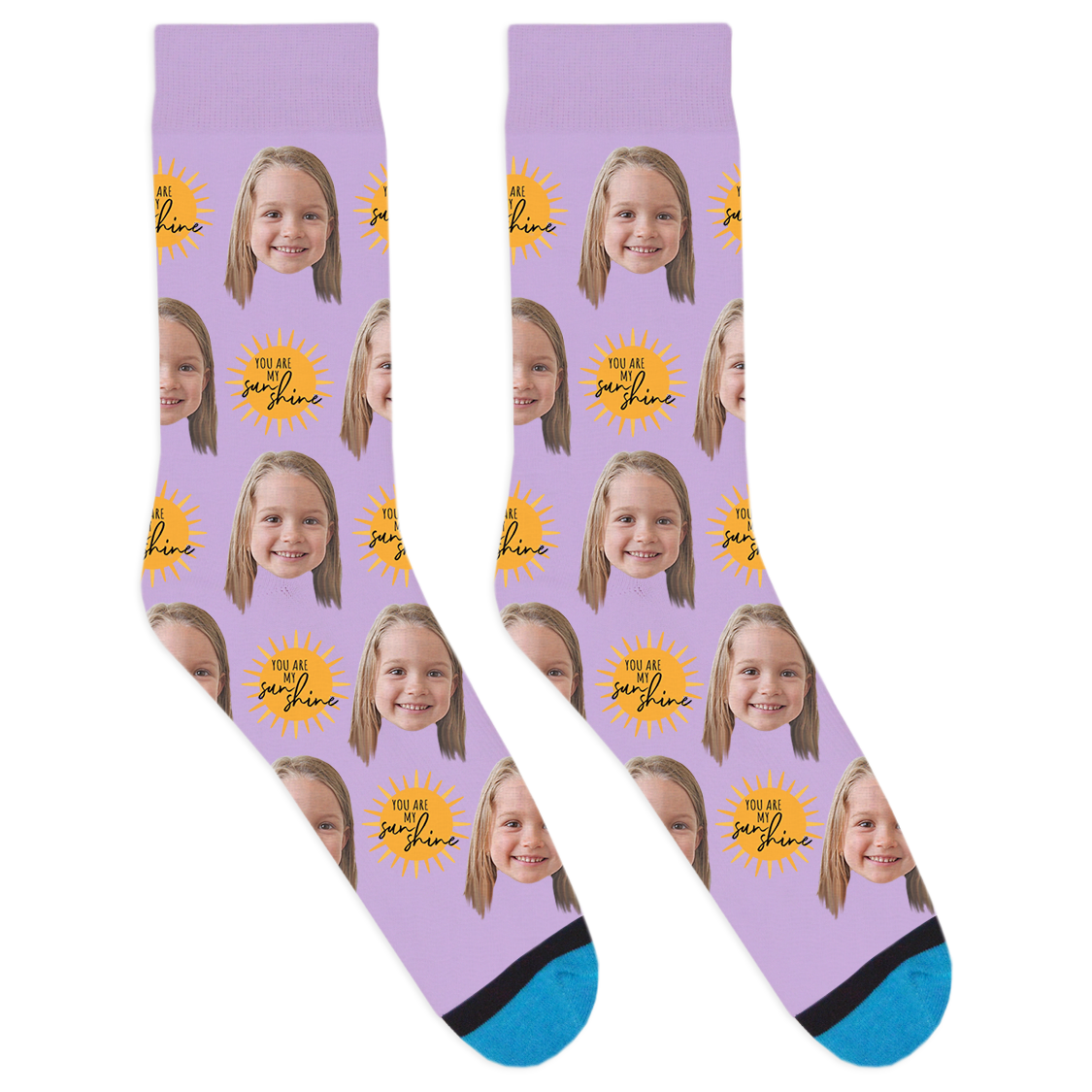 Custom You Are My Sunshine Socks