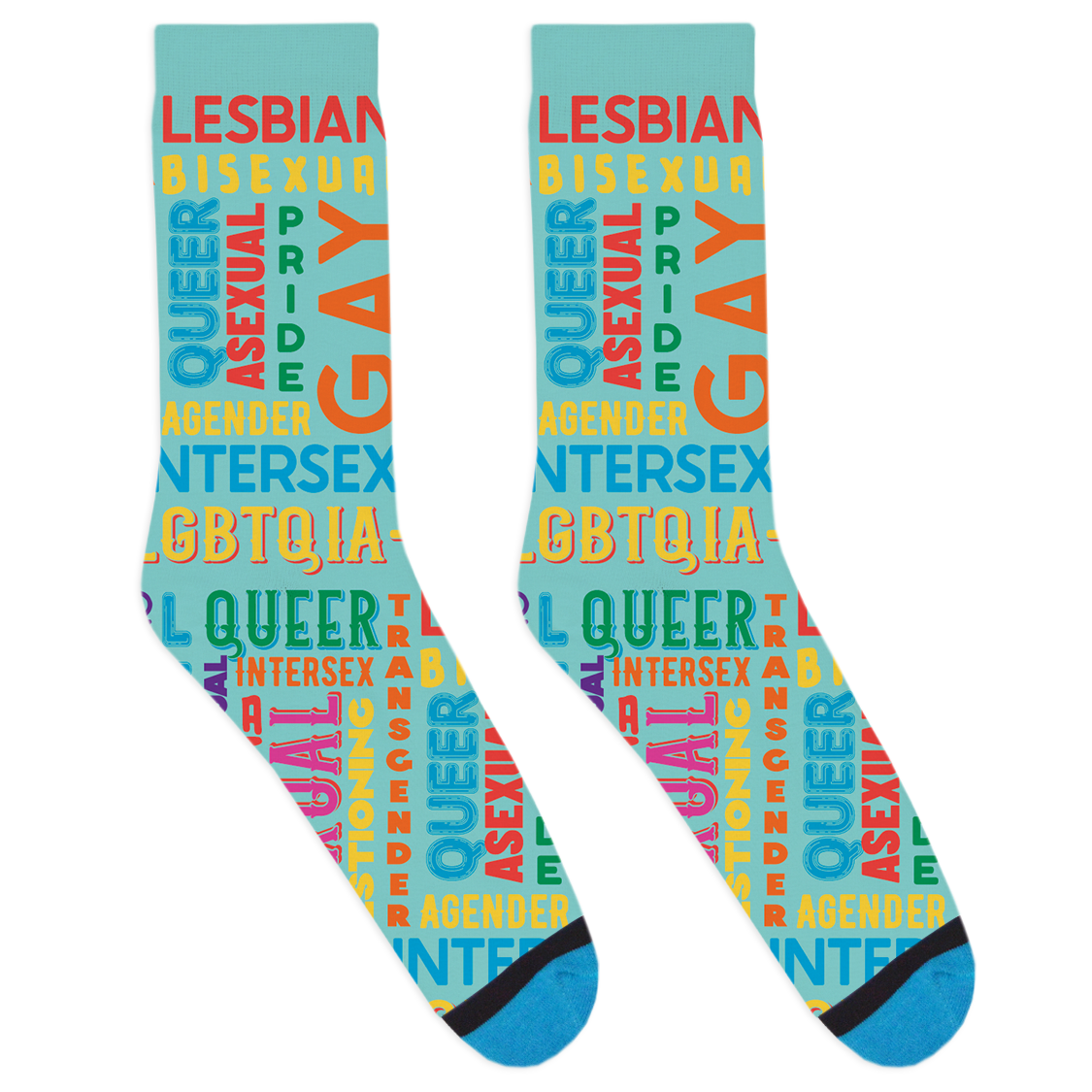 LGBTQ+ Type Socks