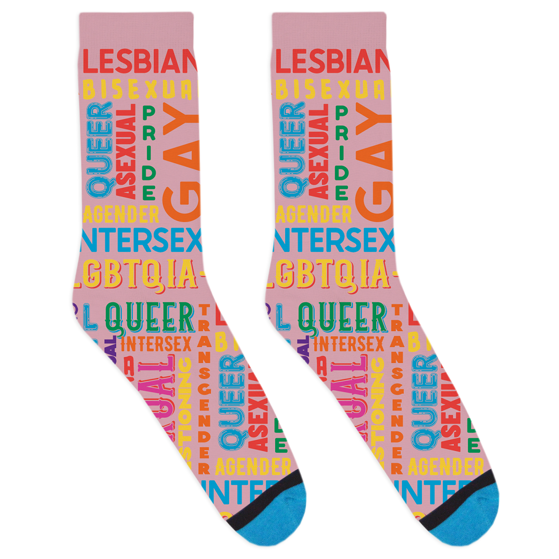 LGBTQ+ Type Socks