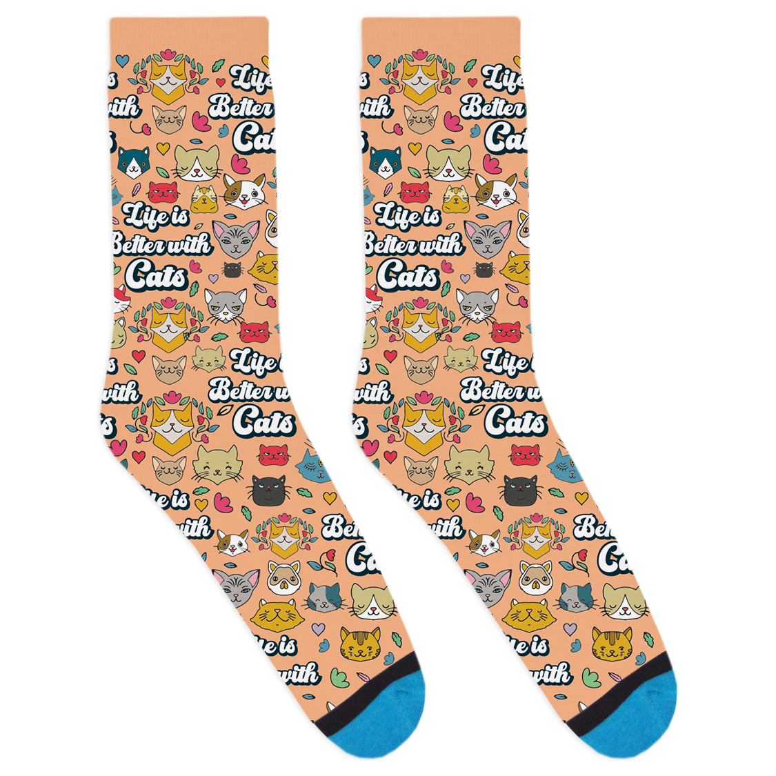 Life is Better with Cats Socks