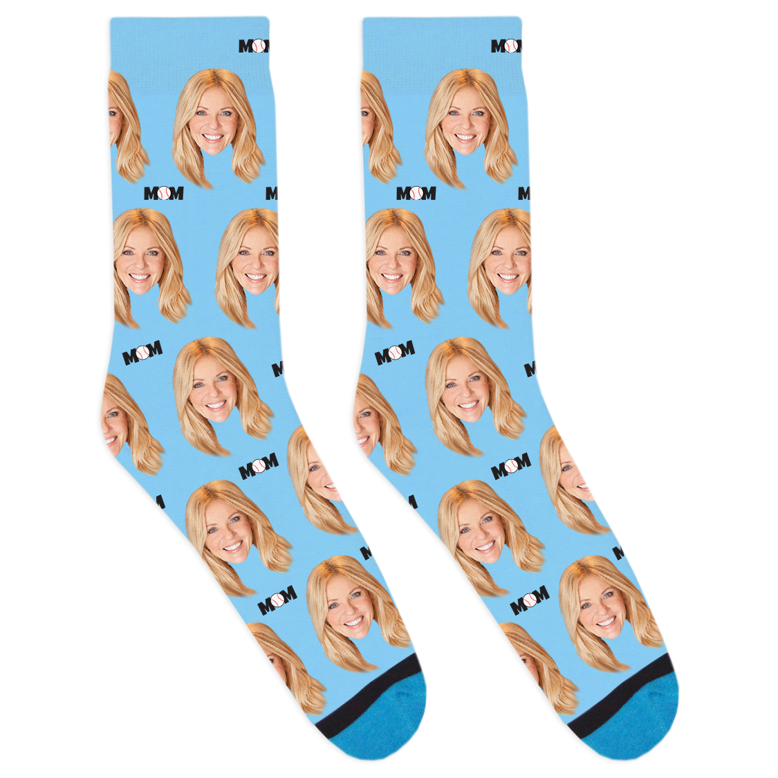 Custom Baseball Mom Socks