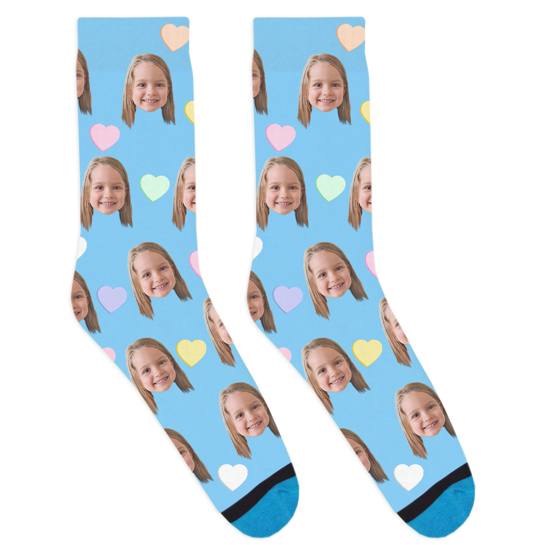 Custom Candy Hearts Socks