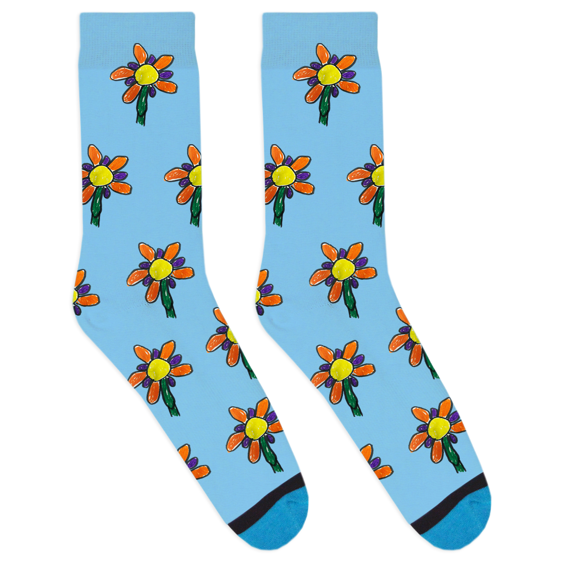 Custom Drawing Socks