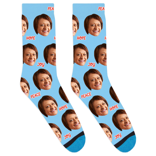 Custom Peace Hope Joy Socks