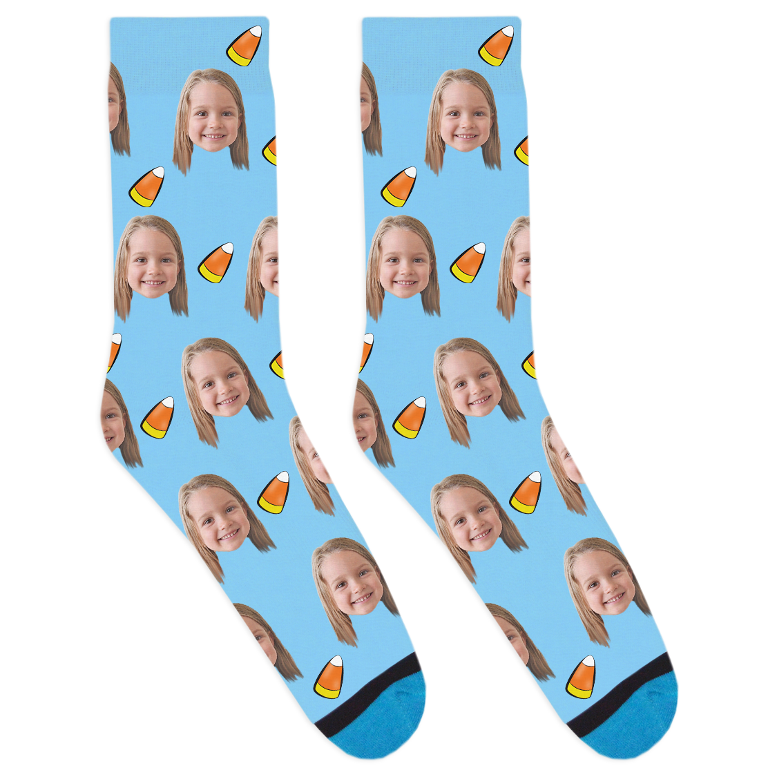 Custom Candy Corn Socks