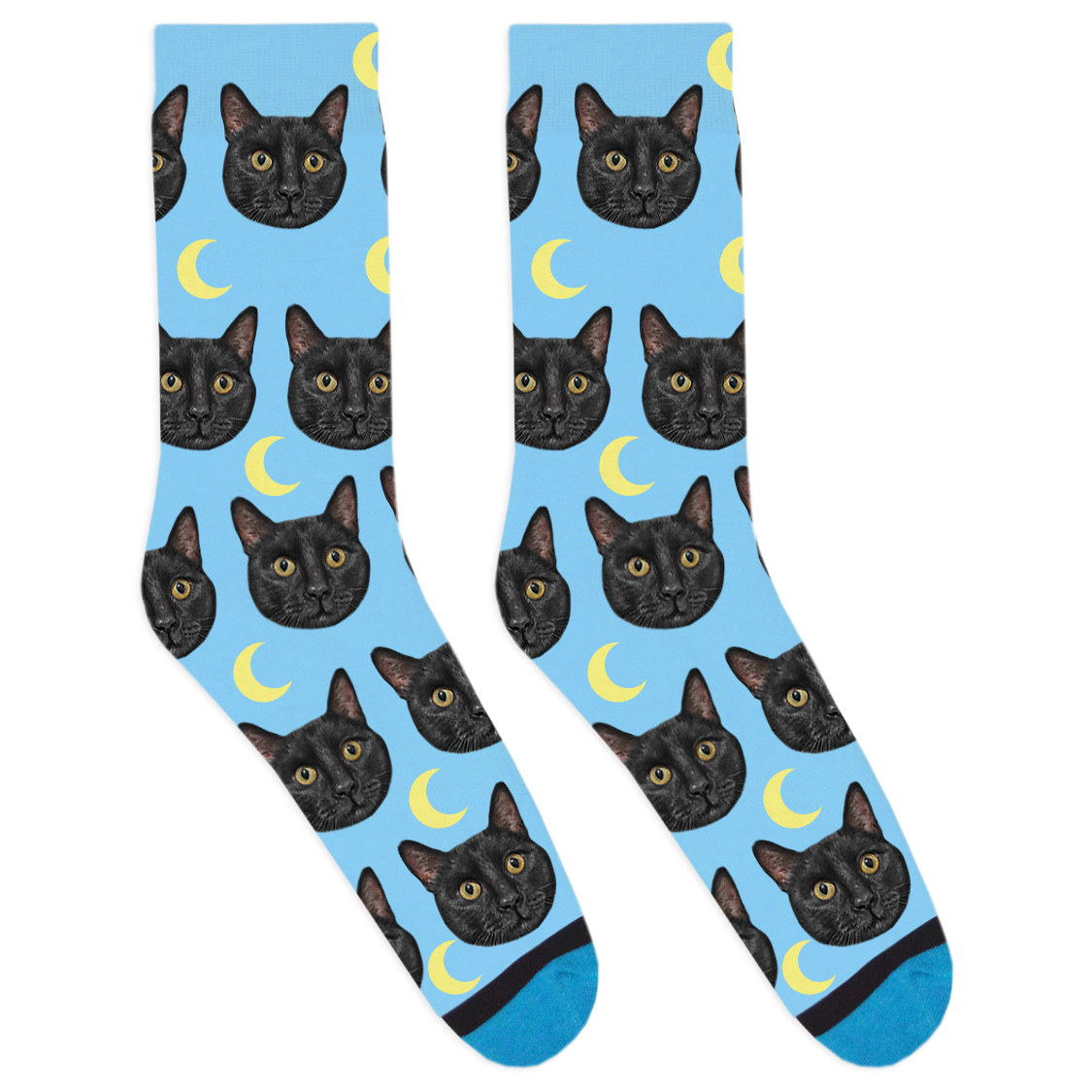 Custom Moon Socks