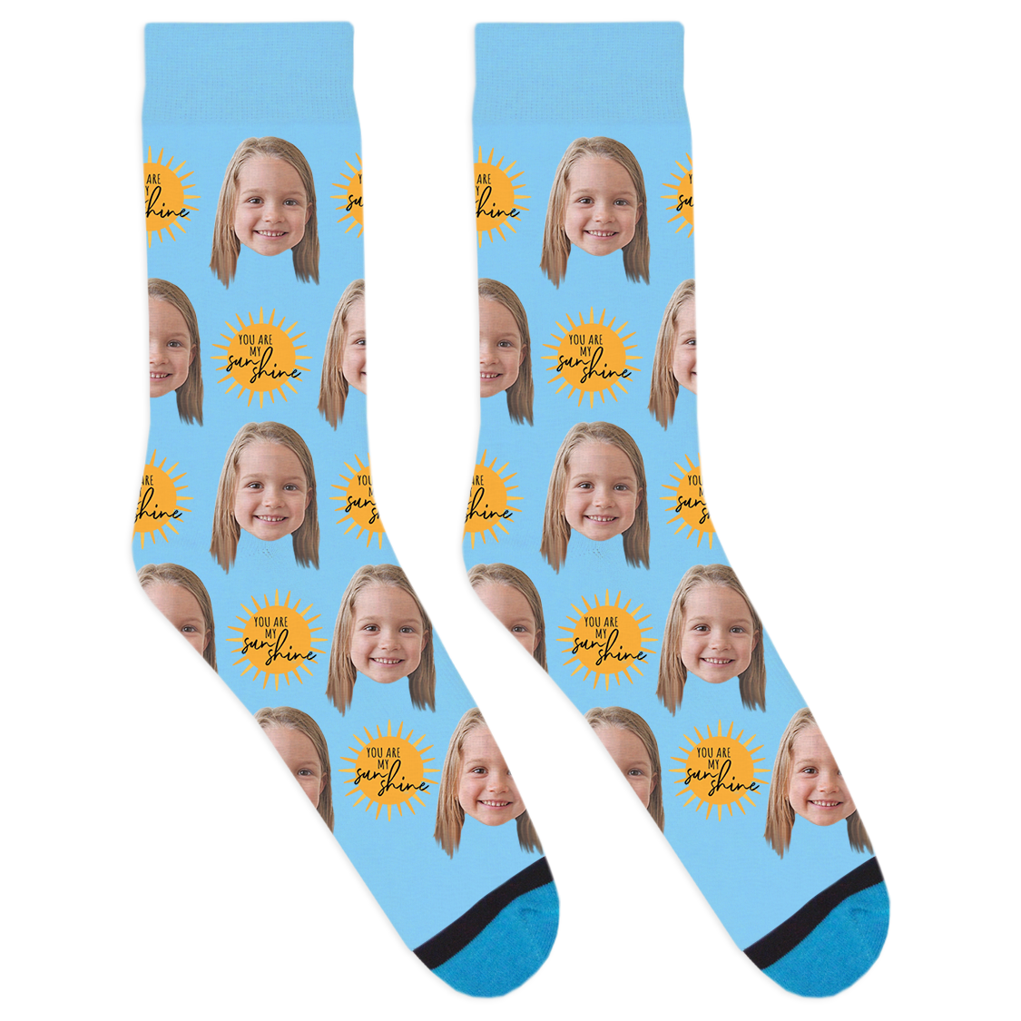 Custom You Are My Sunshine Socks