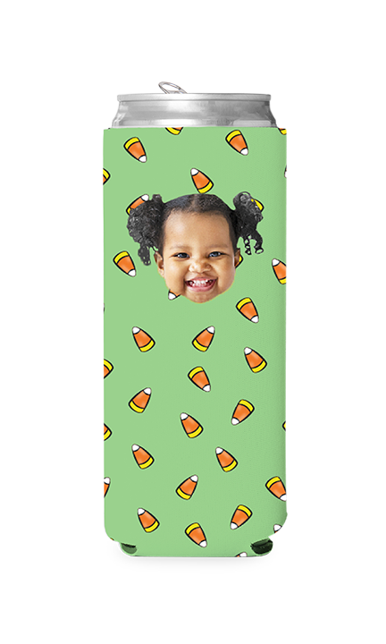 Custom Candy Corn Can Cooler