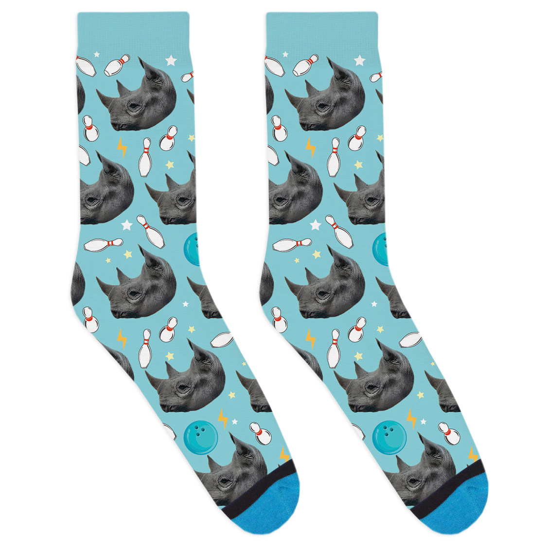 Lincoln Park AAZK - Bowling for Rhinos Socks