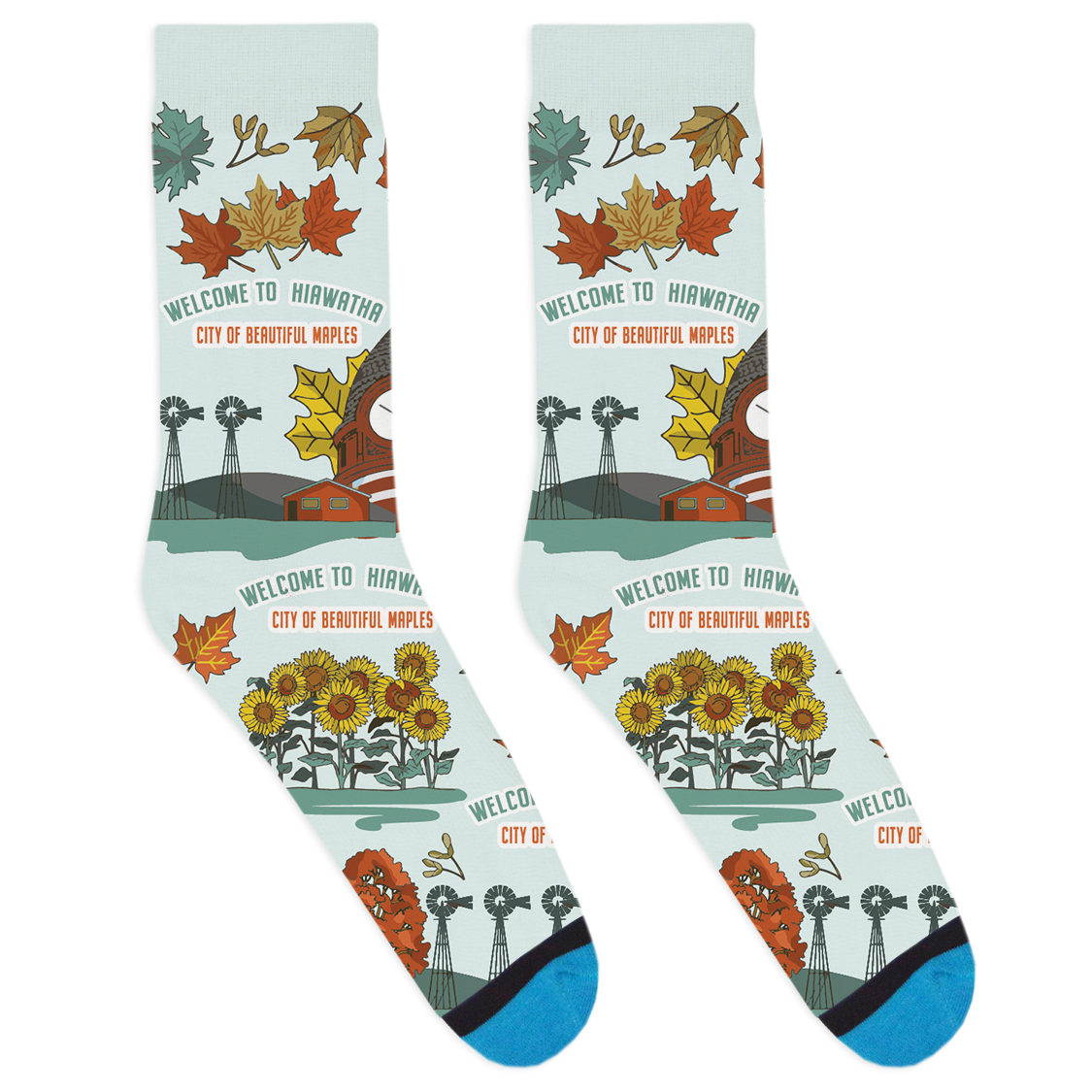 Local Landmarks - Hiawatha Socks