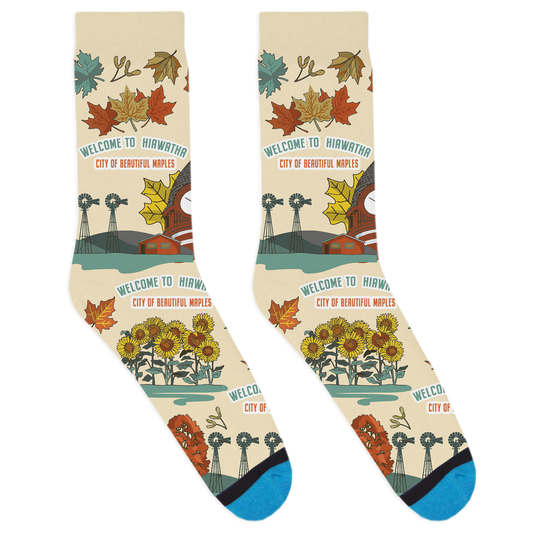 Local Landmarks - Hiawatha Socks