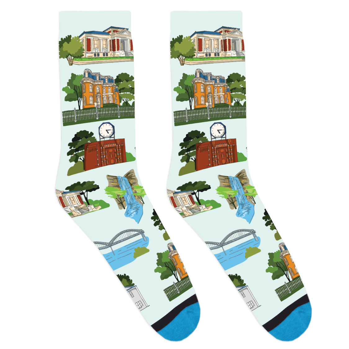 Local Landmarks - New Albany Socks
