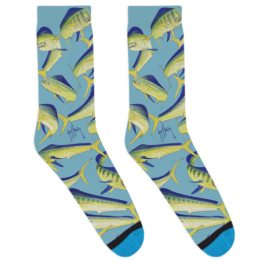 Guy Harvey Mahi Family Socks