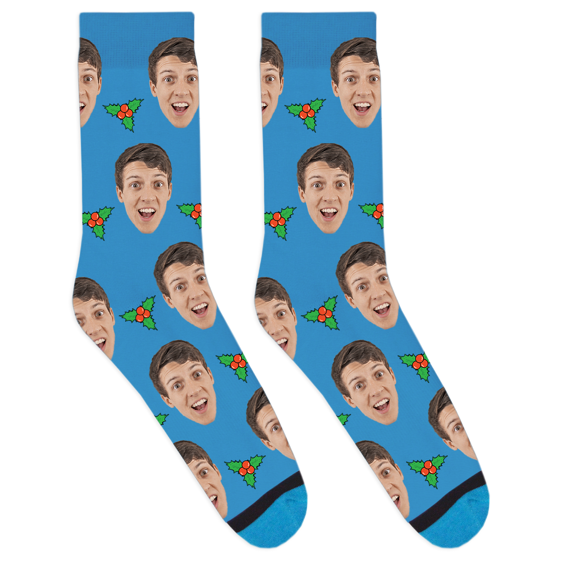 Custom Mistletoe Socks