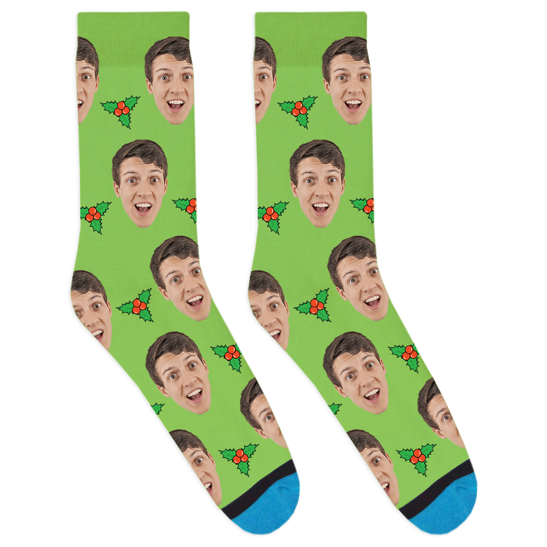 Custom Mistletoe Socks