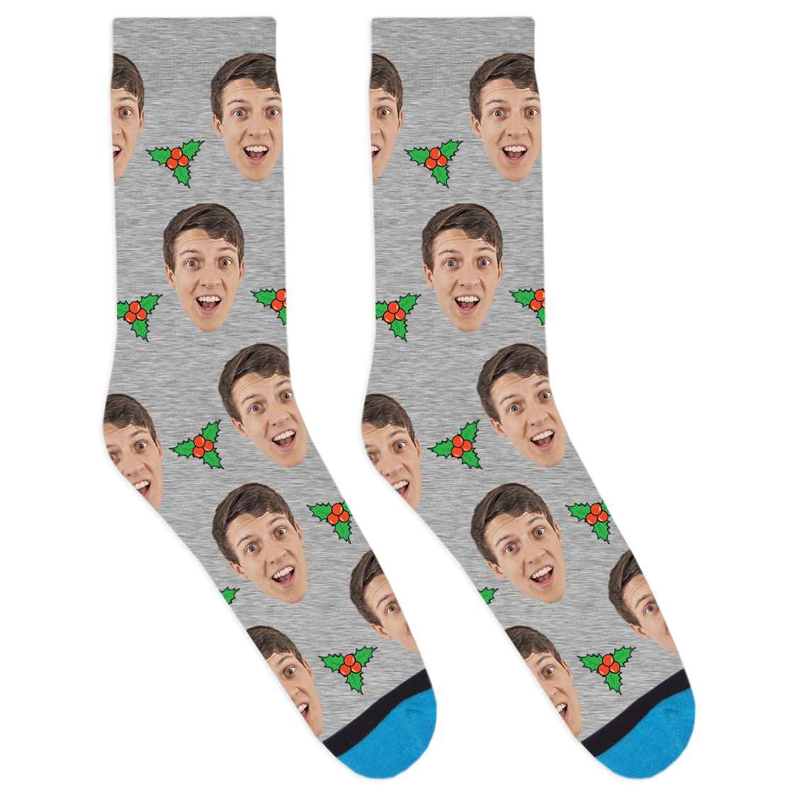 Custom Mistletoe Socks