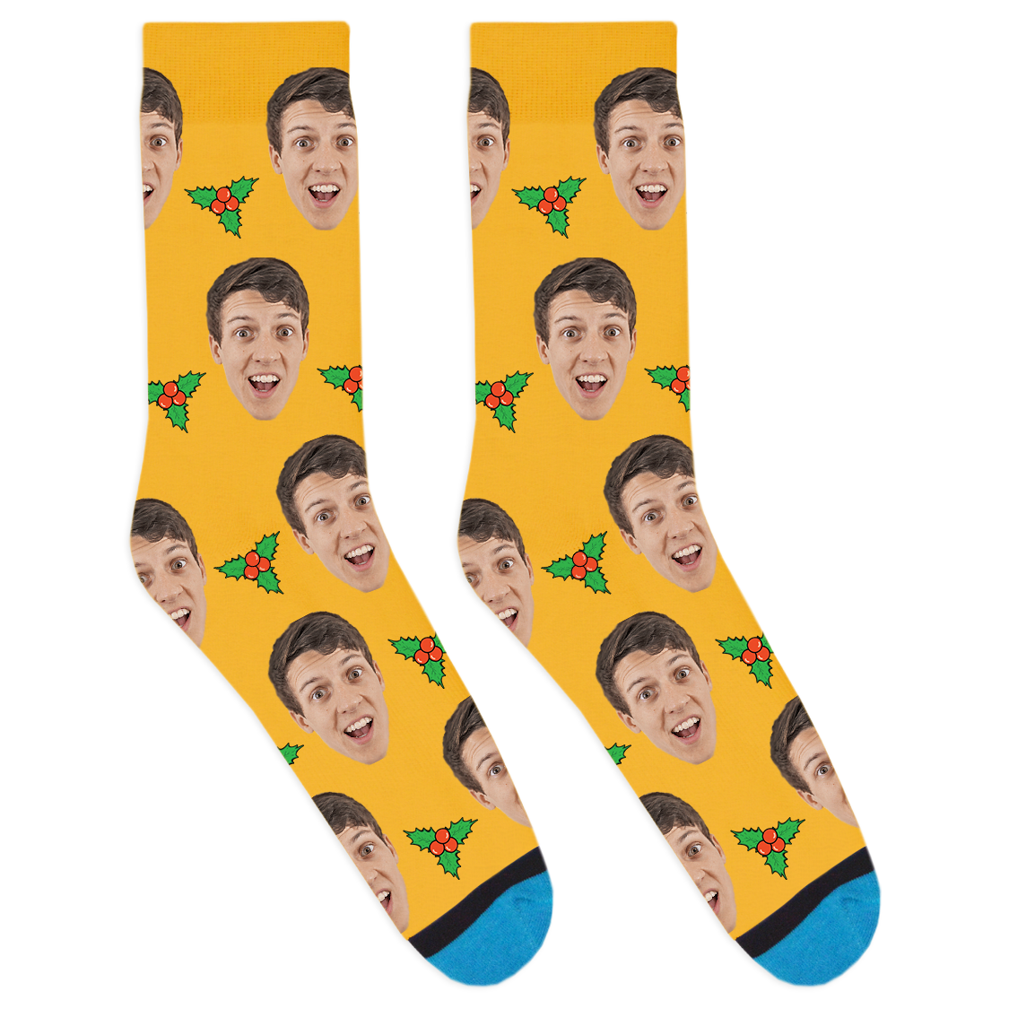 Custom Mistletoe Socks