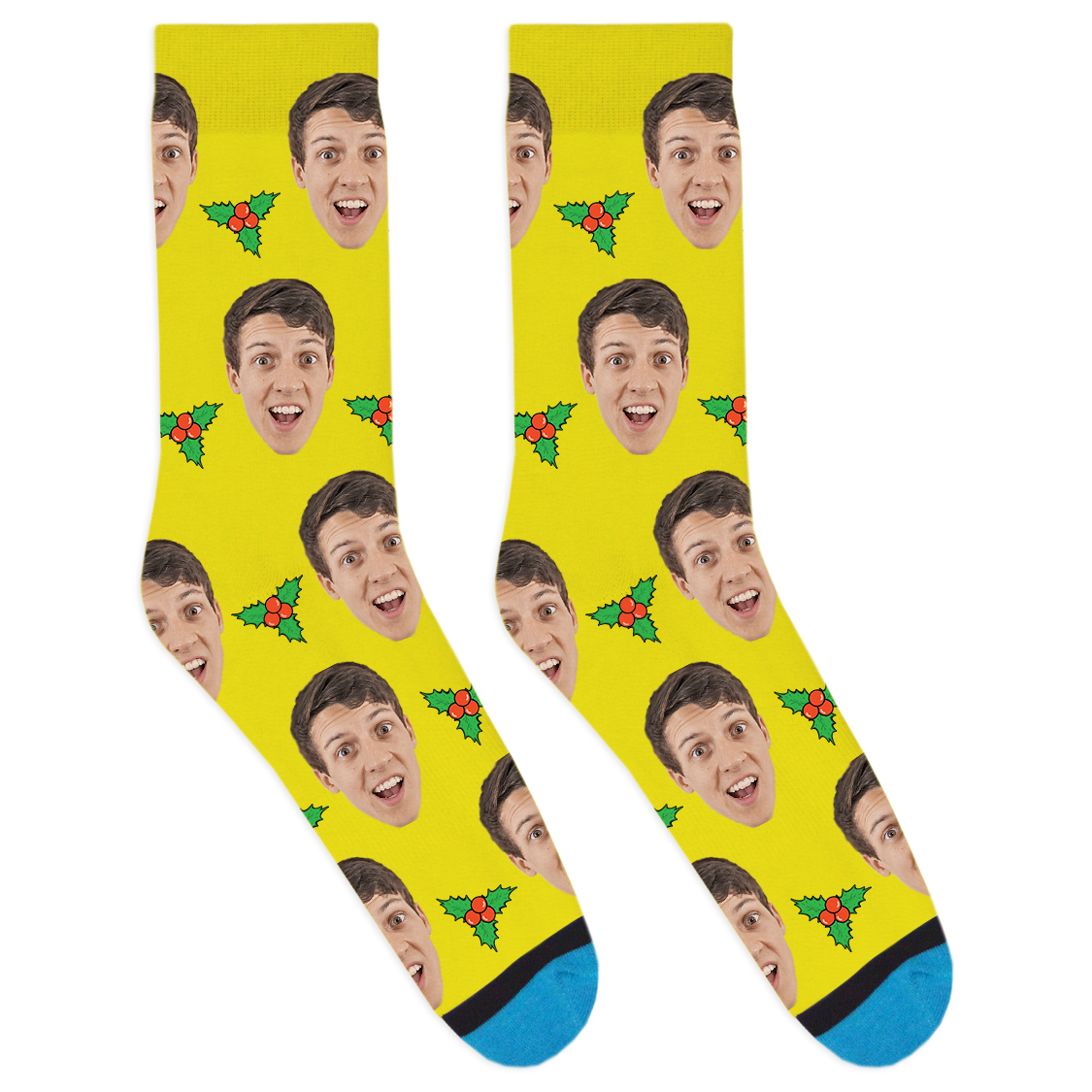 Custom Mistletoe Socks