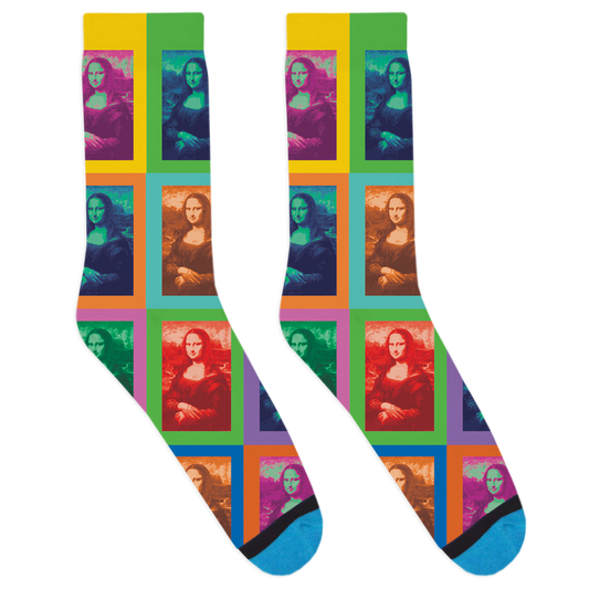 Mona Lisa Pop Art Socks