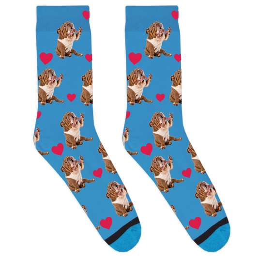 Mugshot Heart Socks