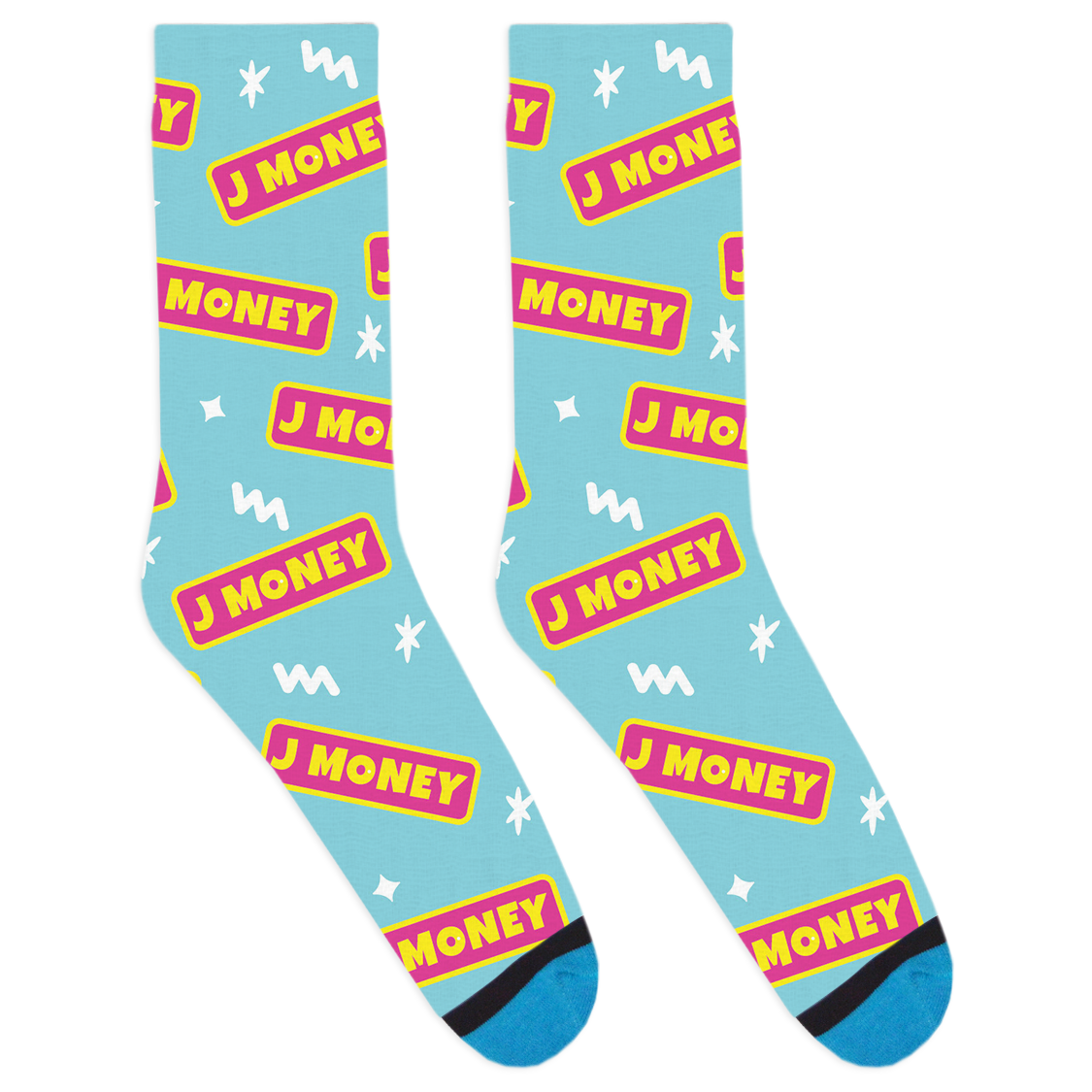 Custom Name Badge Socks