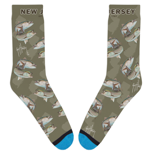 Guy Harvey New Jersey Stripers Socks
