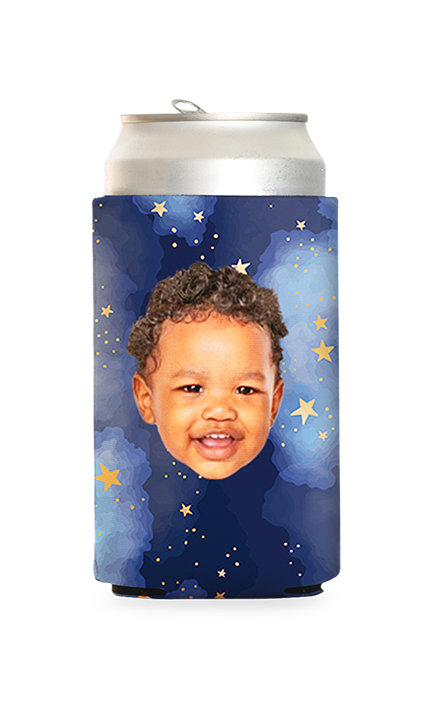 Custom Night Sky Can Cooler