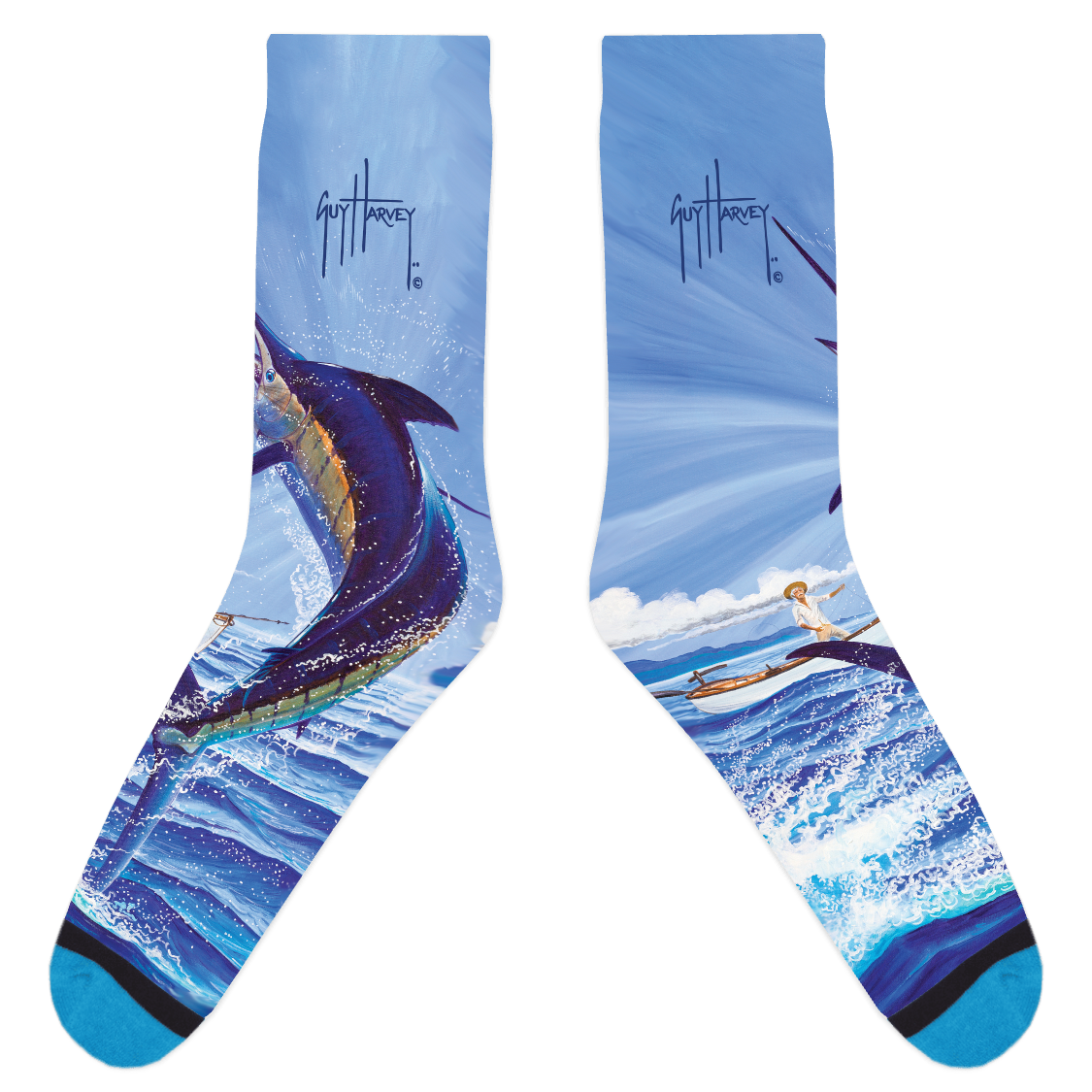 Guy Harvey Old Man and the Sea 1 Socks