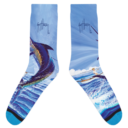 Guy Harvey Old Man and the Sea 1 Socks