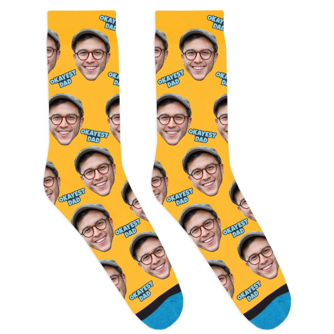 Custom Okayest Dad Socks