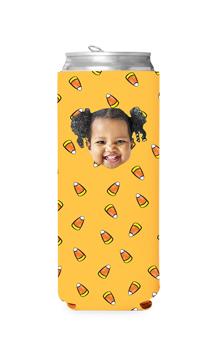 Custom Candy Corn Can Cooler