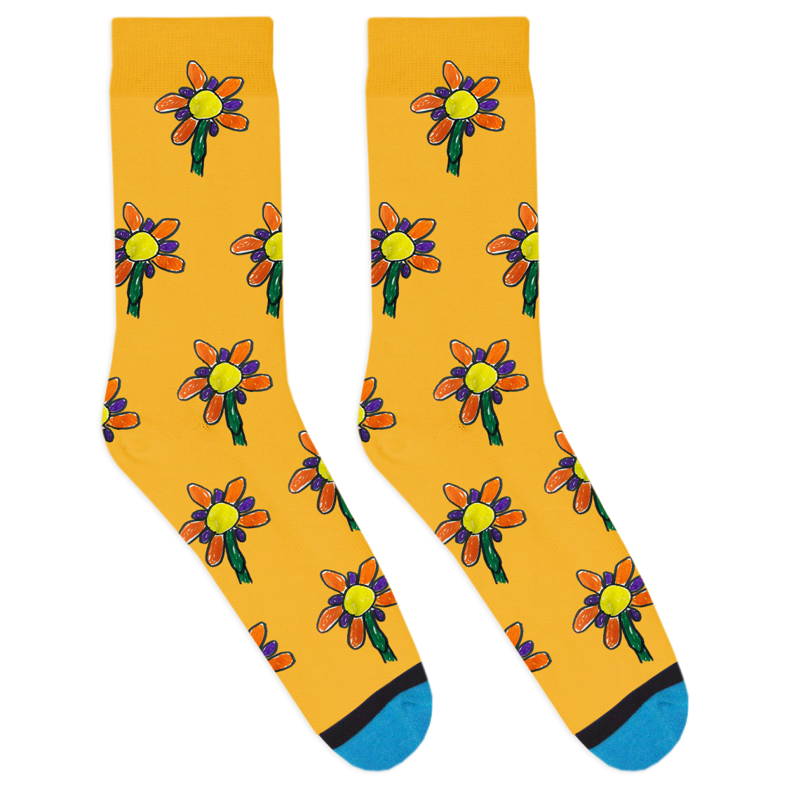 Custom Drawing Socks