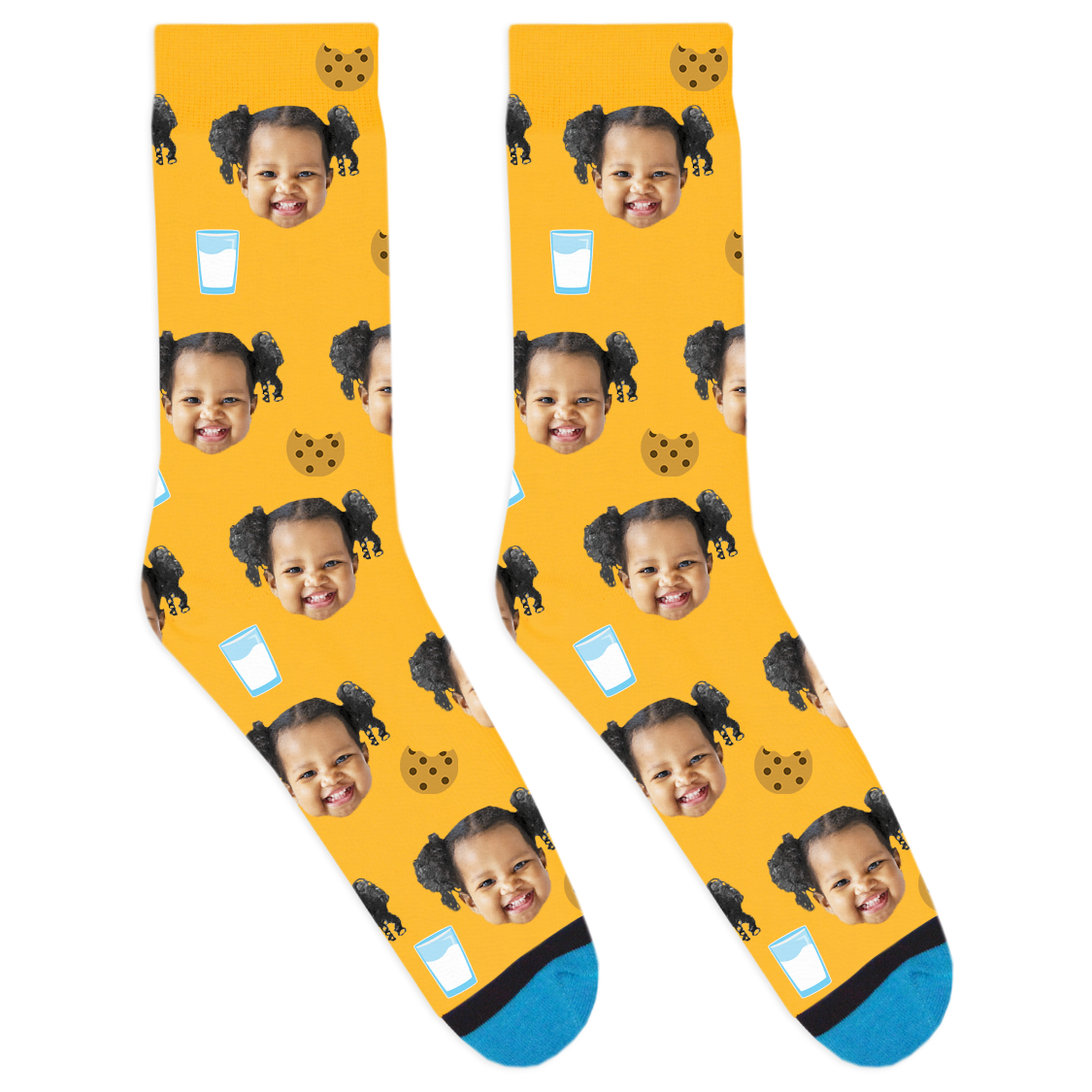 Custom Cookies and Milk Socks