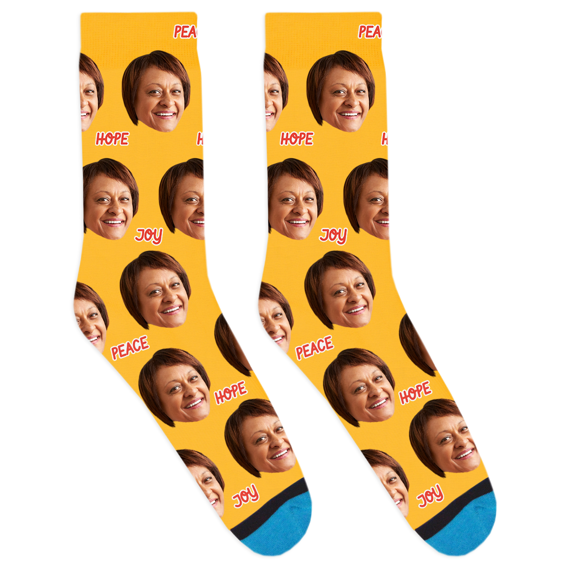 Custom Peace Hope Joy Socks