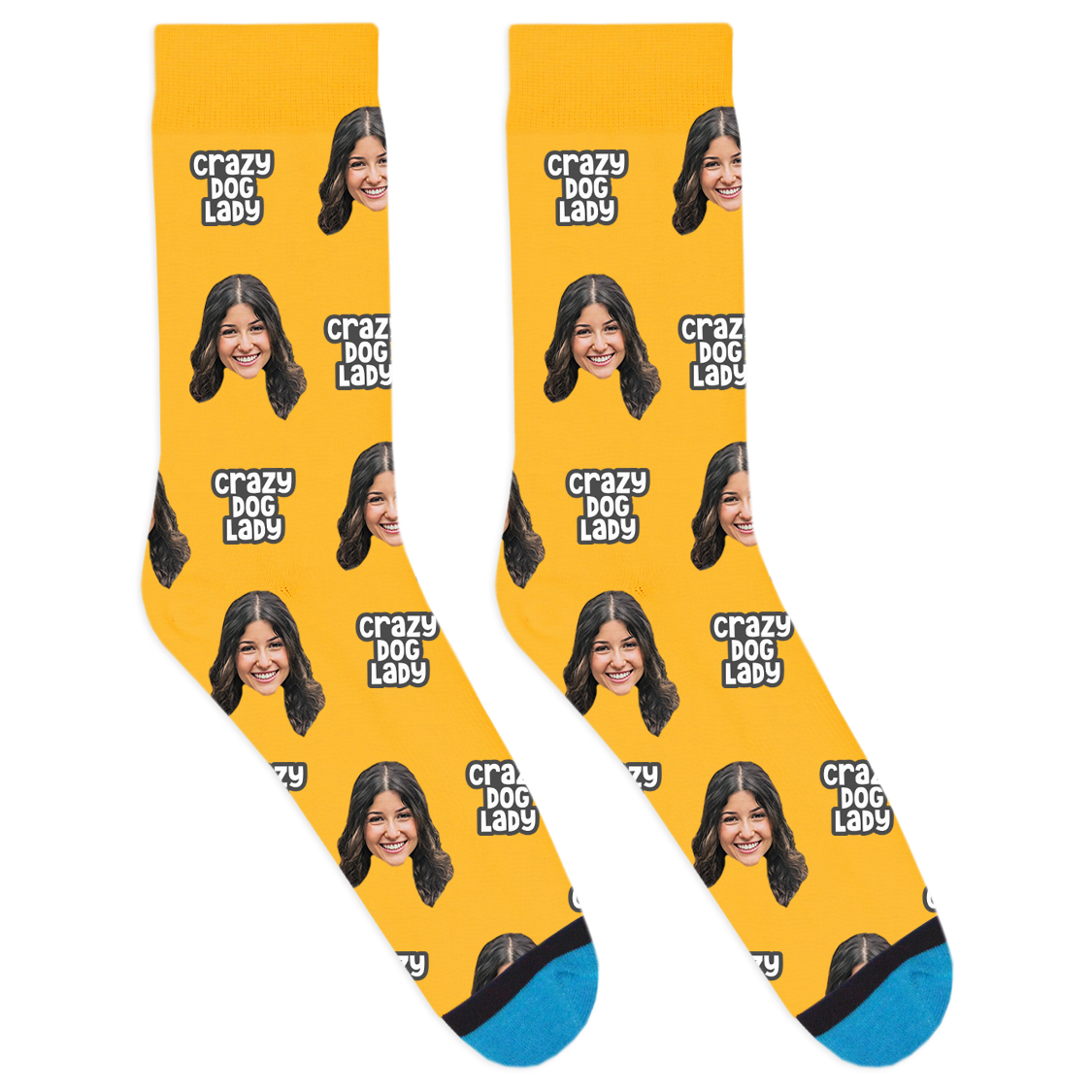 Custom Crazy Dog Lady Socks