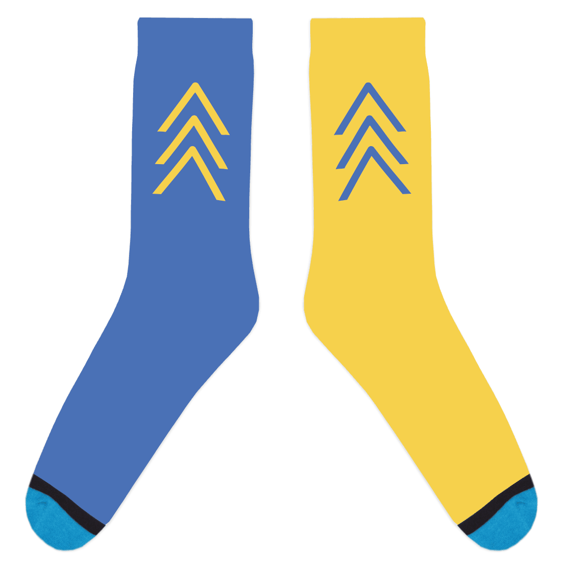 World Down Syndrome Awareness Mismatched Arrow Socks