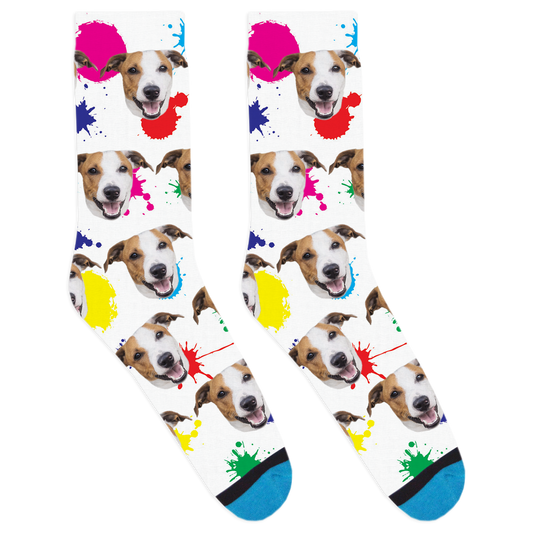 Custom Paint Splatter Socks