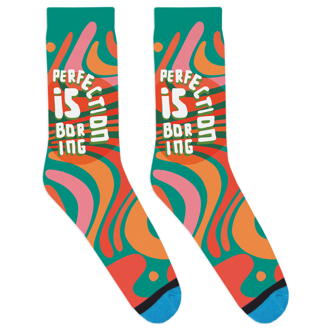 Perfection is Boring Socks