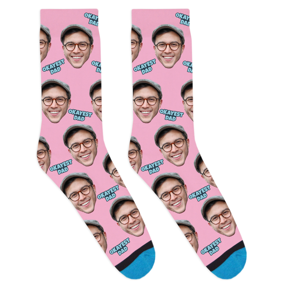 Custom Okayest Dad Socks