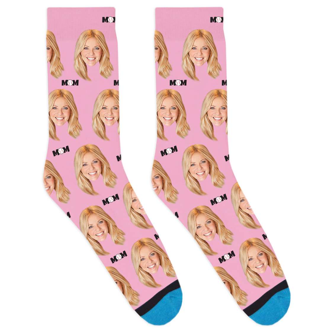 Custom Baseball Mom Socks