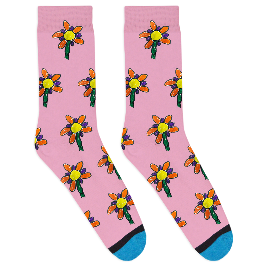 Custom Drawing Socks